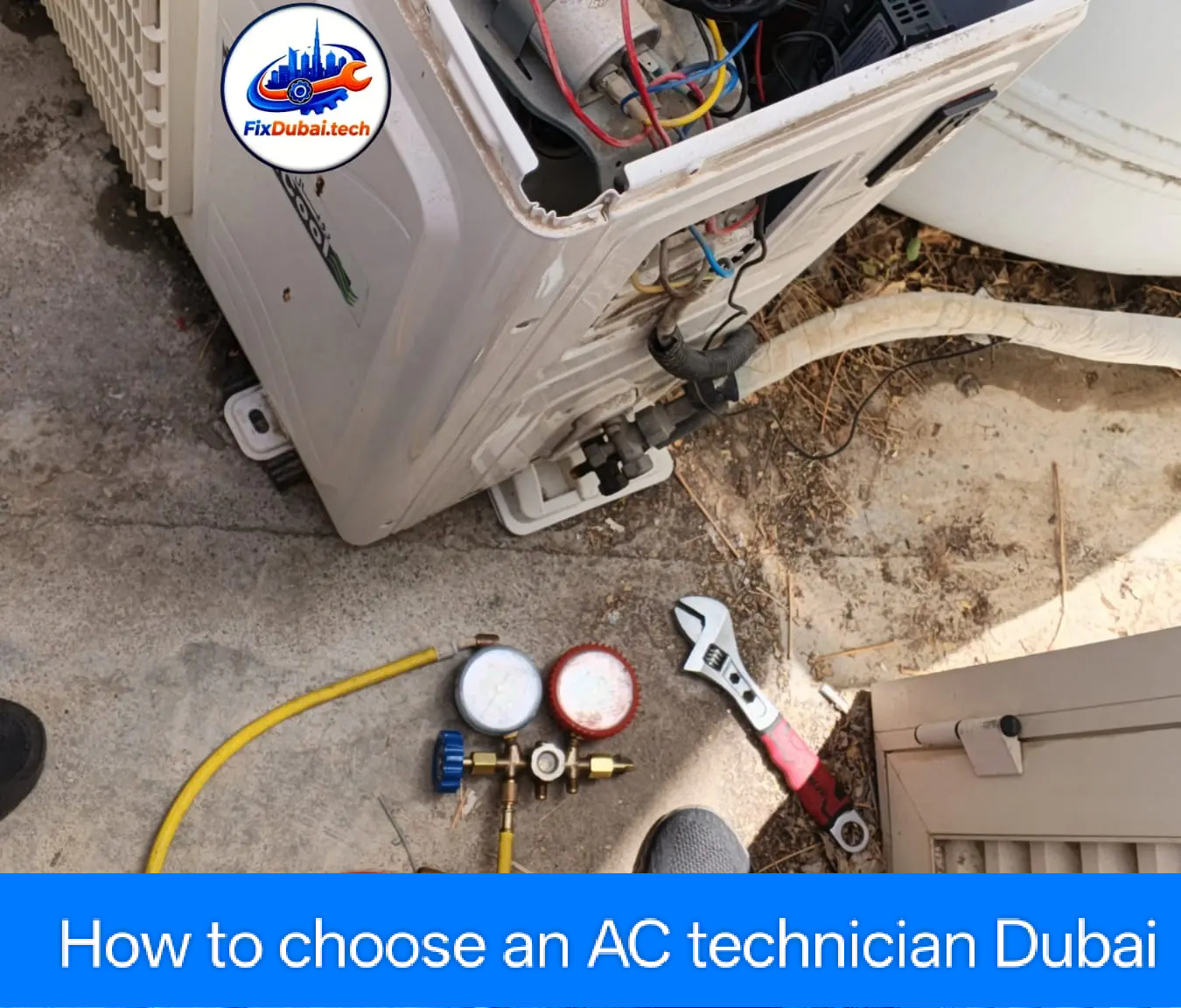 AC gas leak warning signs Dubai